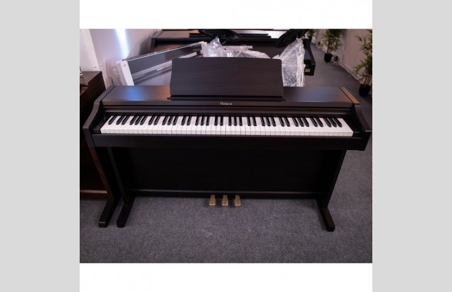 Roland RP101 Satin Rosewood Digital Piano, Used - Complete Package (SN:ZX26620) - Image 1